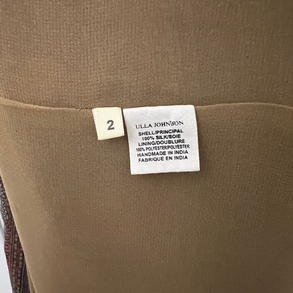 Ulla Johnson 100% Silk 'Ora' Dress in Light Floral Size 2 - Picture 7 of 7